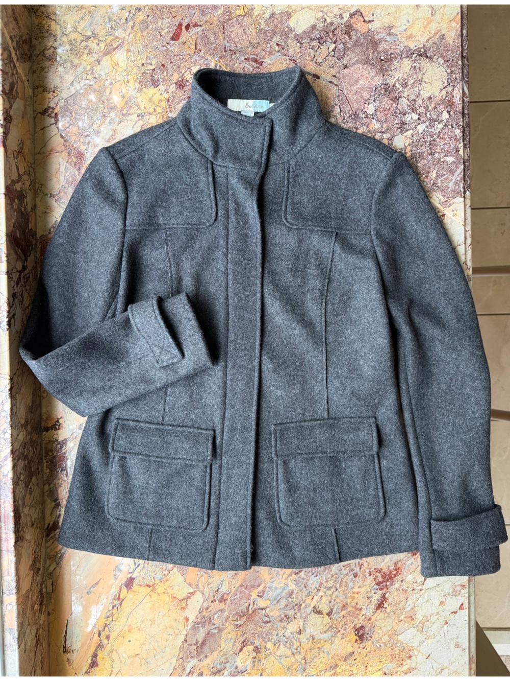 Boden Women’s Gray Wool Melton Jacket